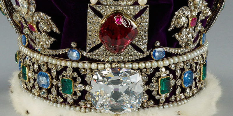Red spinel in royal crown highlighting why Sri Lankan spinel is underrated